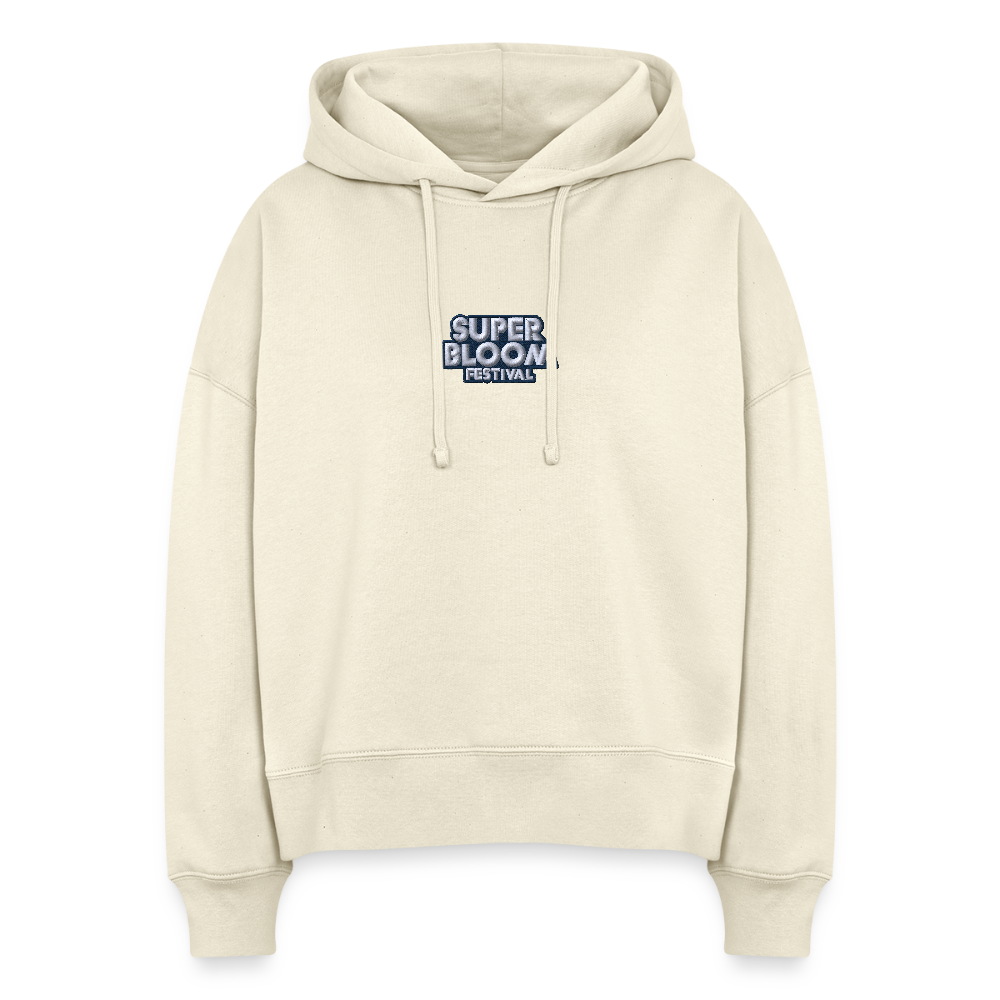 Classic Ladies Hoodie - lila Stick - Weißgrau