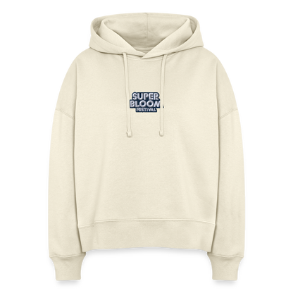 Classic Ladies Hoodie - lila Stick - Weißgrau