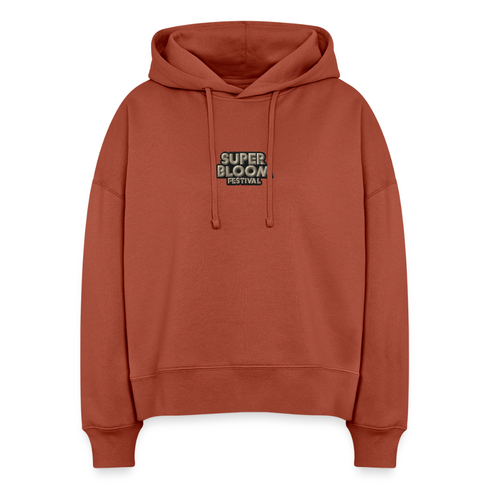 Classic Ladies Hoodie - beiger Stick - Terrakotta