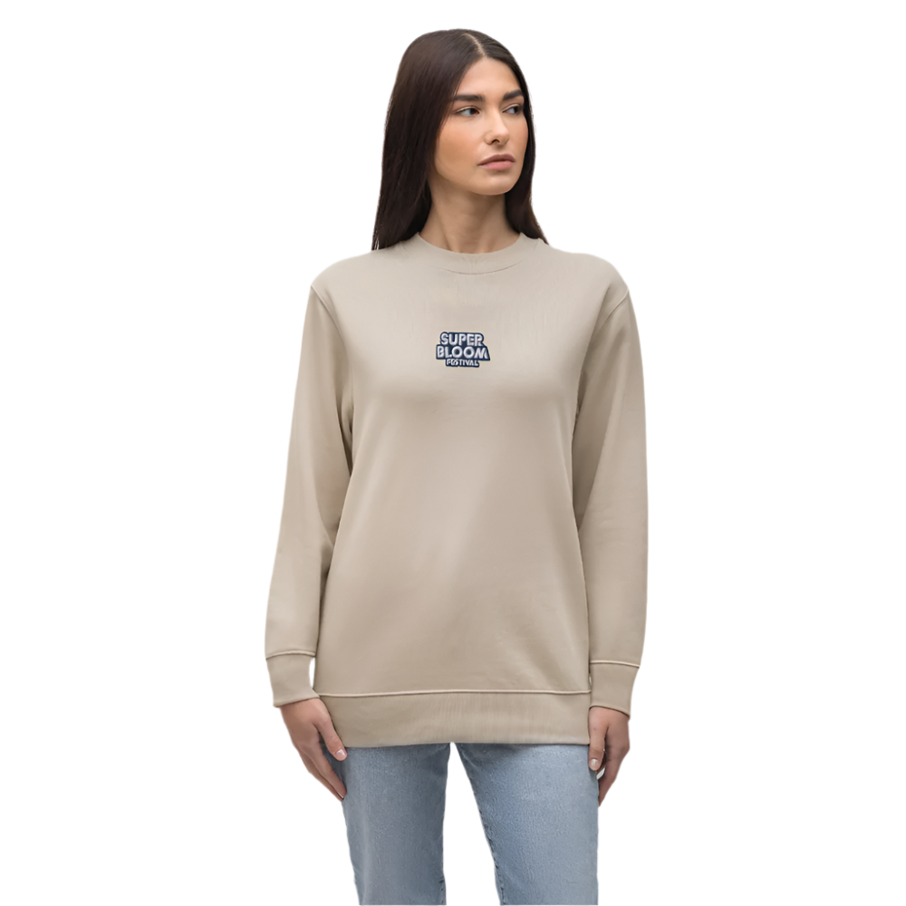 Classic Unisex Sweater - navy Stick - Beige