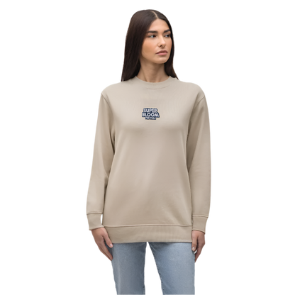 Classic Unisex Sweater - navy Stick - Beige
