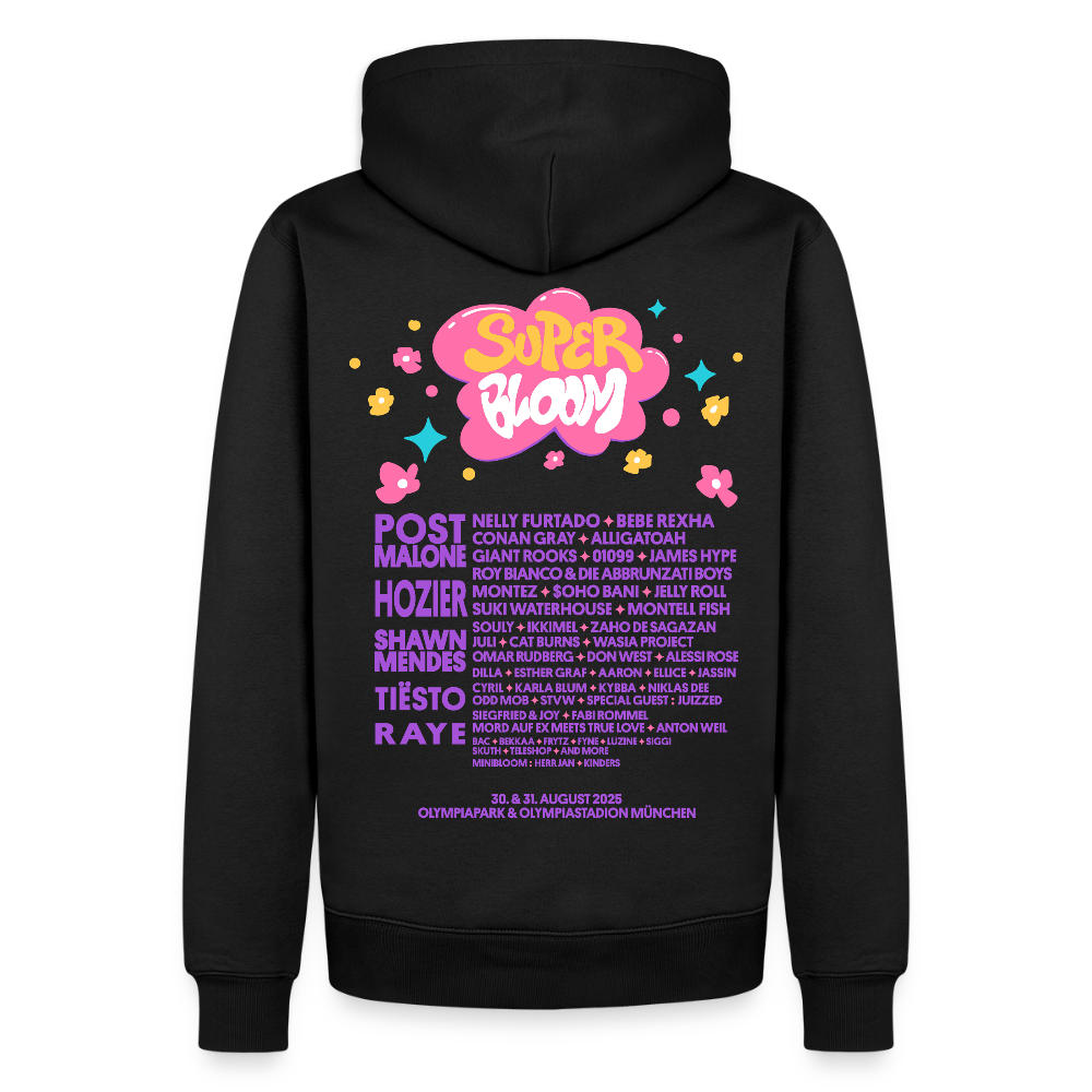 Heart of Superbloom Hoodie - Line Up Design - Schwarz