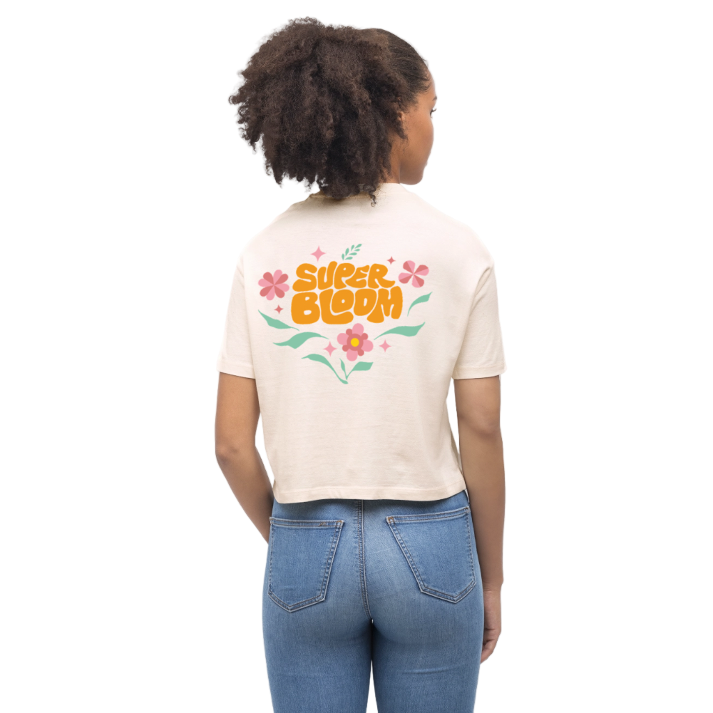 Super Glow T-Shirt - Cropped Fit - Weißgrau