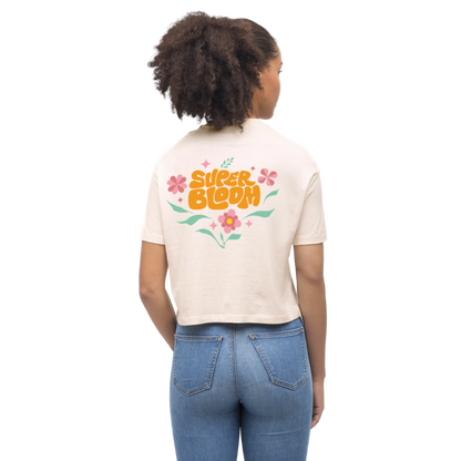 Super Glow T-Shirt - Cropped Fit - Weißgrau