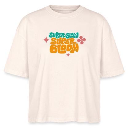 Super Glow T-Shirt - Cropped Fit - Weißgrau