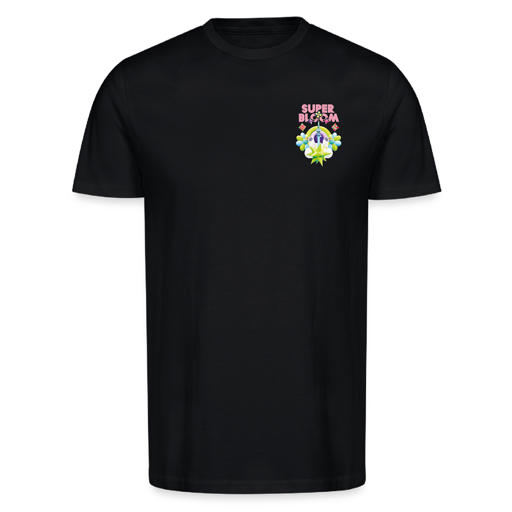 Neon Glow Line Up T-Shirt - Schwarz