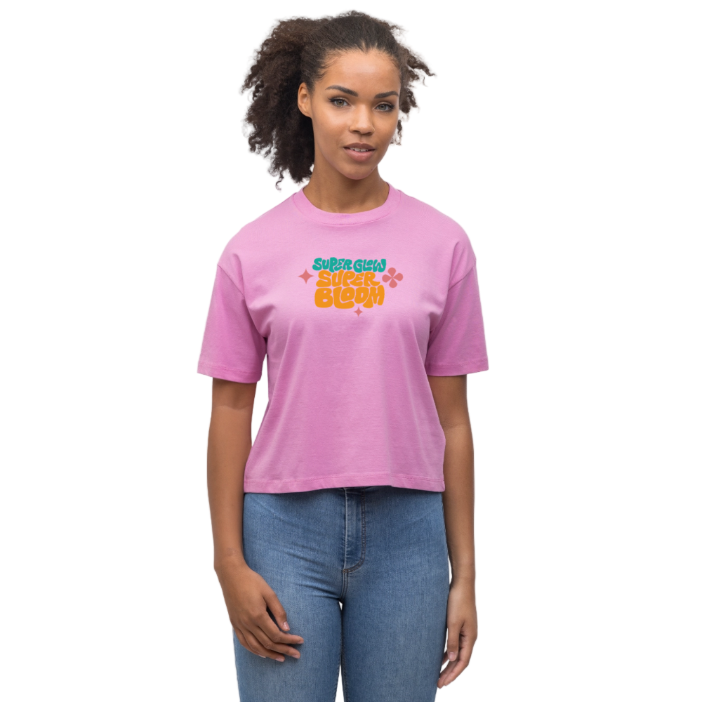 Super Glow T-Shirt - Cropped Fit - Pink