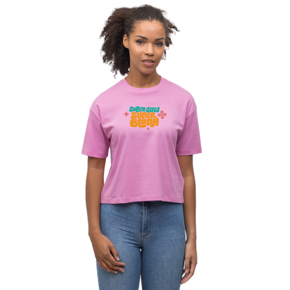 Super Glow T-Shirt - Cropped Fit - Pink