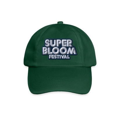 Classic Baseball Cap - navy Stick - Flaschengrün