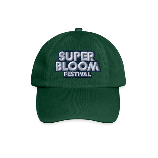 Classic Baseball Cap - navy Stick - Flaschengrün